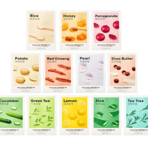 [Missha] Airy Fit Sheet Mask (4 Types)